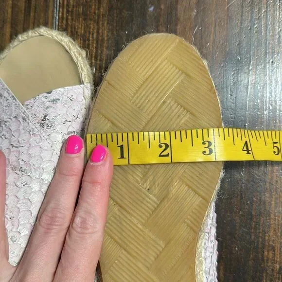 Anthropologie KMB Snake Print Espadrille Slide Sandals - Picture 13 of 14